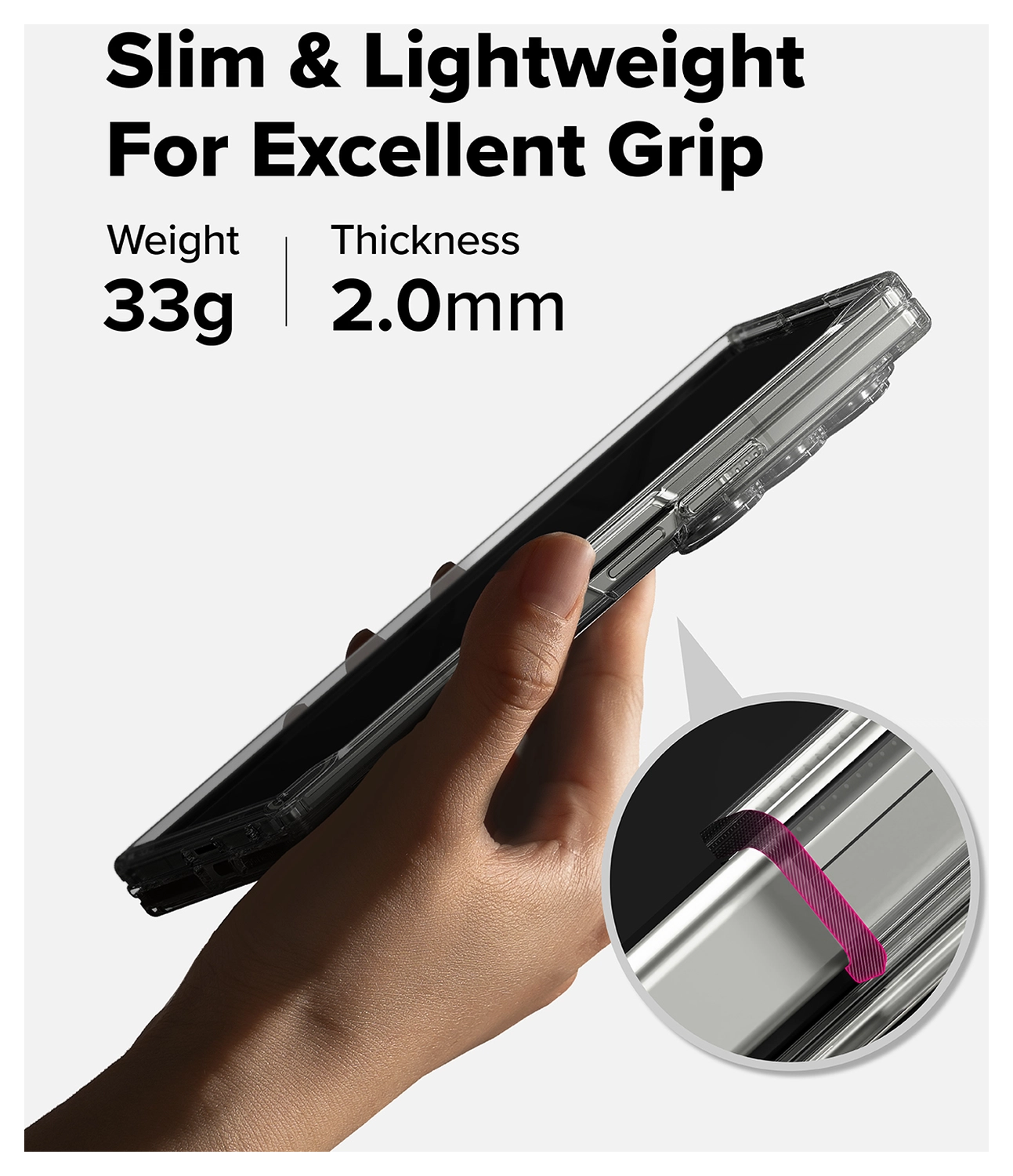 Ringke Fusion Design Samsung Galaxy Z Fold 7 Hoesje Back Cover Dry Flowers afbeelding 9