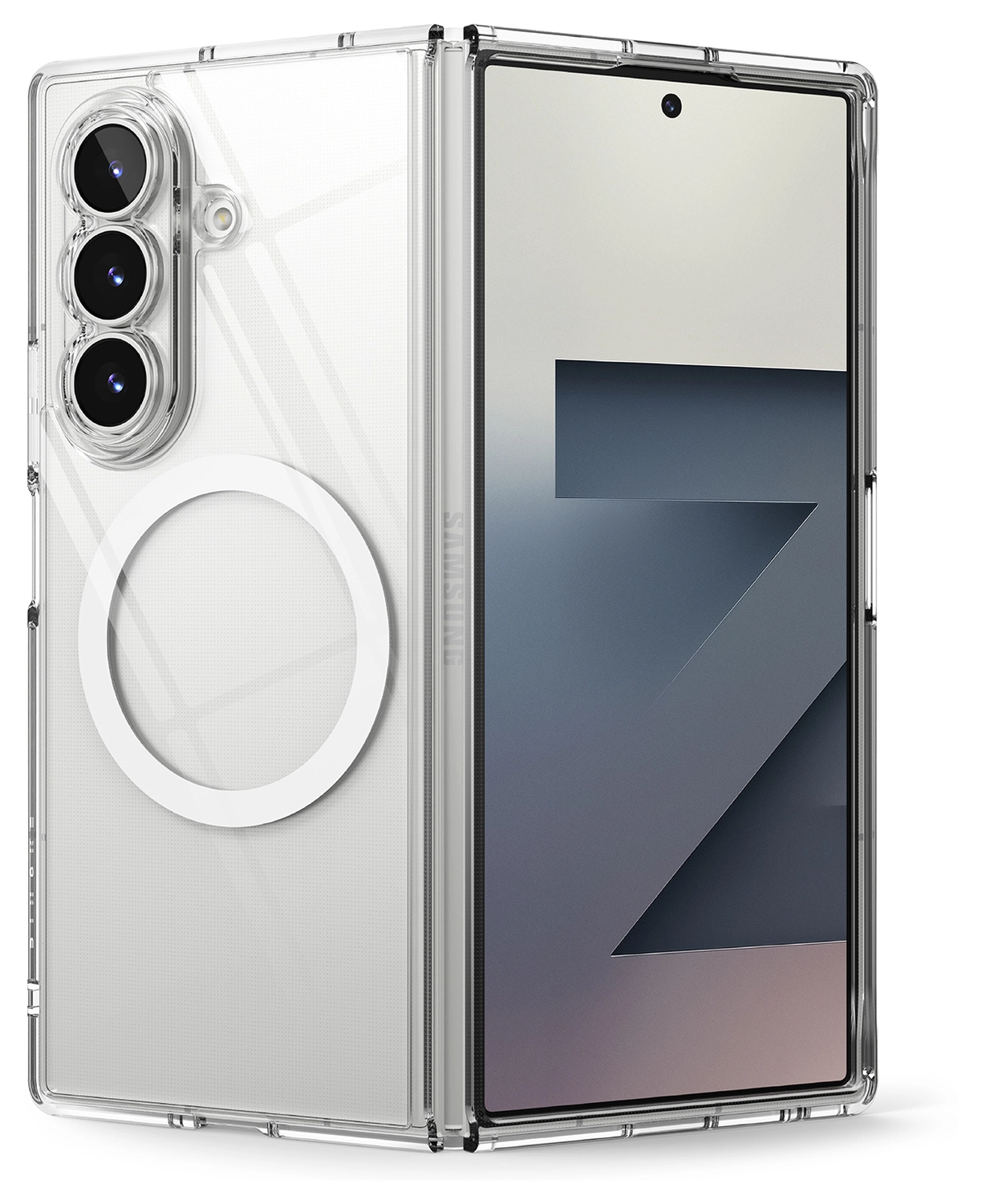 Ringke Fusion Magnetic Samsung Galaxy Z Fold 7 Hoesje MagSafe Transparant afbeelding 1