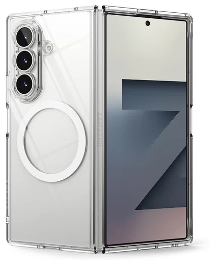 Ringke Fusion Magnetic Samsung Galaxy Z Fold 7 Hoesje MagSafe Transparant afbeelding 1