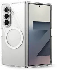 Ringke Fusion Magnetic Samsung Galaxy Z Fold 7 Hoesje MagSafe Transparant afbeelding