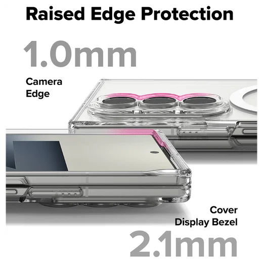 Ringke Fusion Magnetic Samsung Galaxy Z Fold 7 Hoesje MagSafe Transparant afbeelding 10