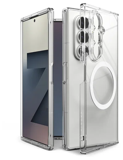 Ringke Fusion Magnetic Samsung Galaxy Z Fold 7 Hoesje MagSafe Transparant afbeelding 13