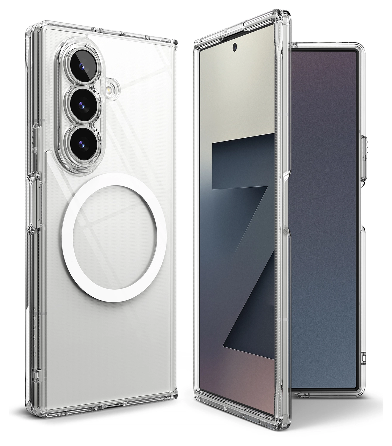 Ringke Fusion Magnetic Samsung Galaxy Z Fold 7 Hoesje MagSafe Transparant afbeelding 14