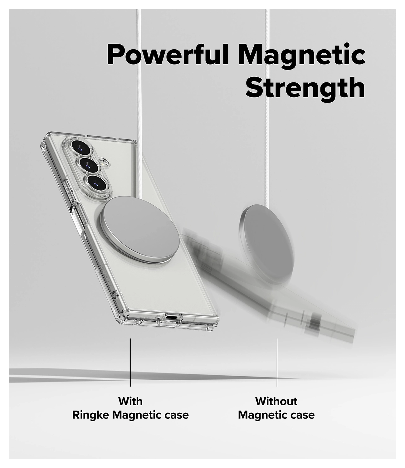 Ringke Fusion Magnetic Samsung Galaxy Z Fold 7 Hoesje MagSafe Transparant afbeelding 5