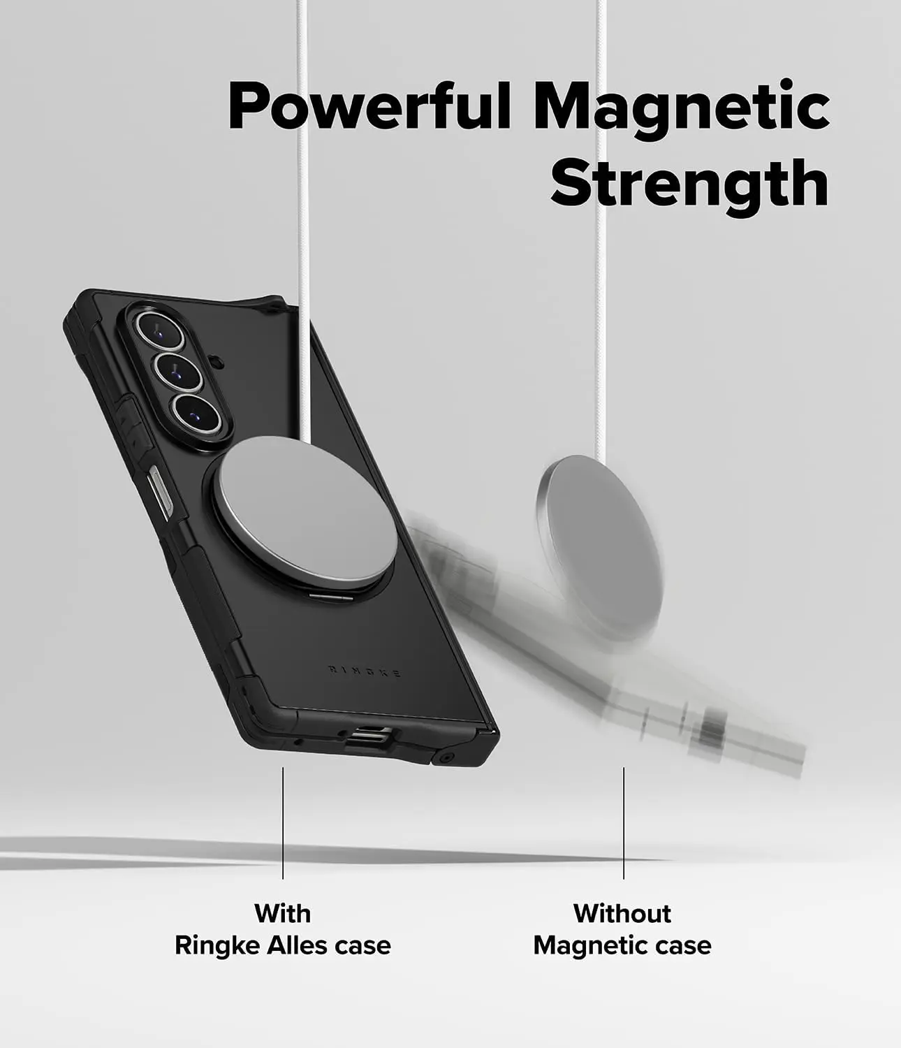 Ringke Alles Samsung Galaxy Z Fold 7 Hoesje 360° MagSafe Standaard Zwart afbeelding 6