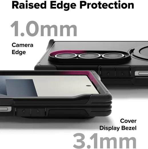 Ringke Alles Samsung Galaxy Z Fold 7 Hoesje 360° MagSafe Standaard Zwart afbeelding 7