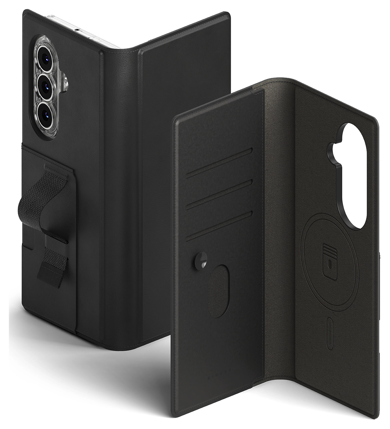 Ringke Folio Grip Wallet Magnetic Samsung Galaxy Z Fold 7 Hoesje Zwart afbeelding 1
