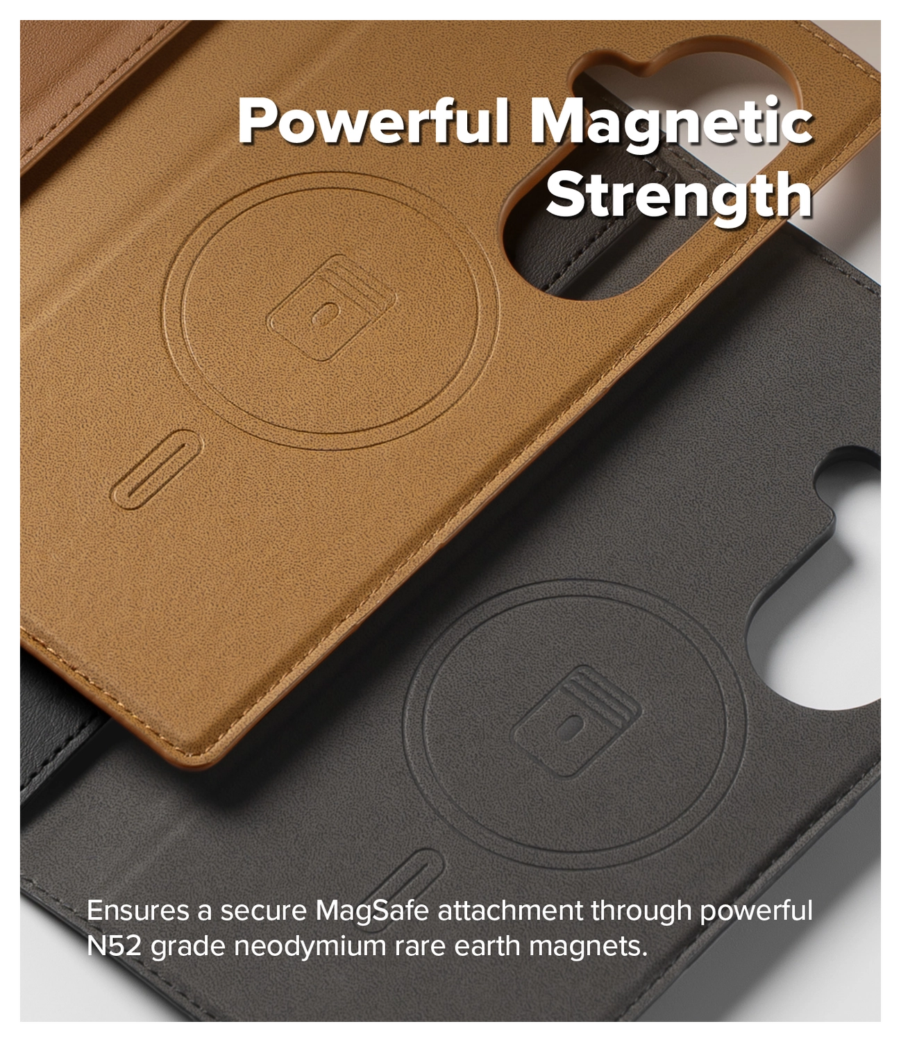 Ringke Folio Grip Wallet Magnetic Samsung Galaxy Z Fold 7 Hoesje Zwart afbeelding 3