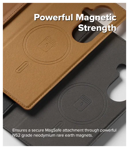 Ringke Folio Grip Wallet Magnetic Samsung Galaxy Z Fold 7 Hoesje Zwart afbeelding 3