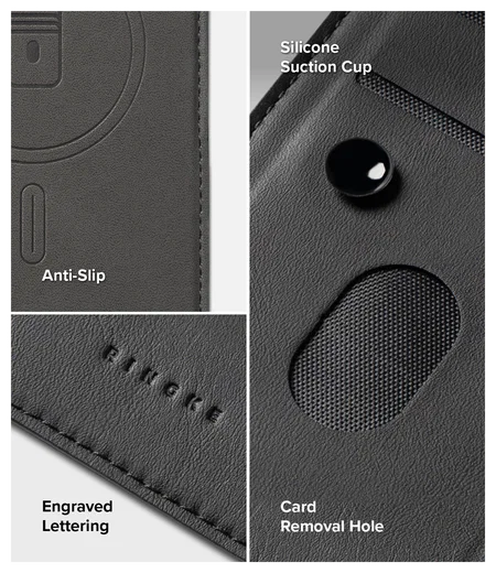 Ringke Folio Grip Wallet Magnetic Samsung Galaxy Z Fold 7 Hoesje Zwart afbeelding 4