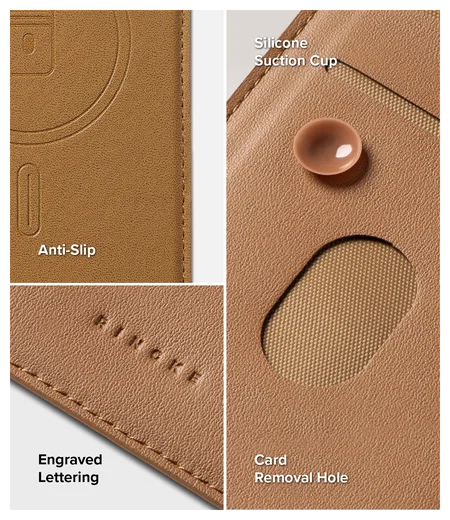 Ringke Folio Grip Wallet Magnetic Samsung Galaxy Z Fold 7 Hoesje Bruin afbeelding 3