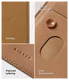 Ringke Folio Grip Wallet Magnetic Samsung Galaxy Z Fold 7 Hoesje Bruin afbeelding 3