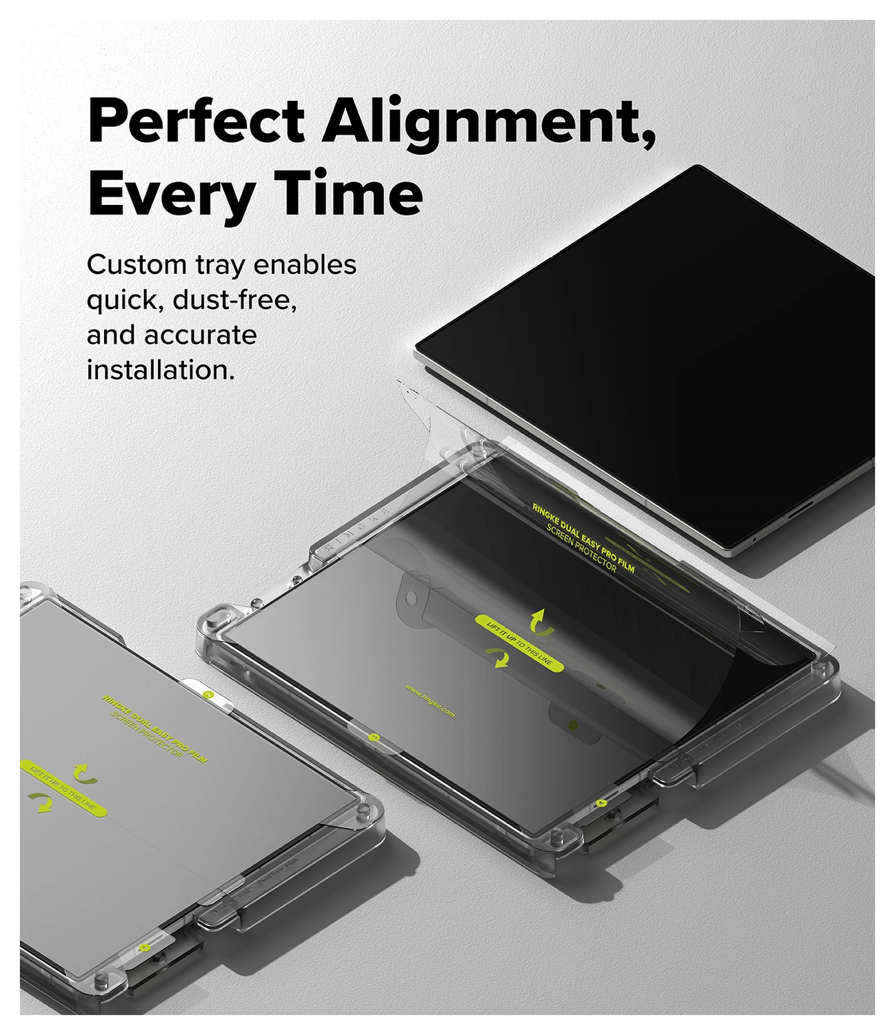 Ringke Dual Easy Pro Film Samsung Galaxy Z Fold 7 Screen Protector Jig 2-Pack afbeelding 4