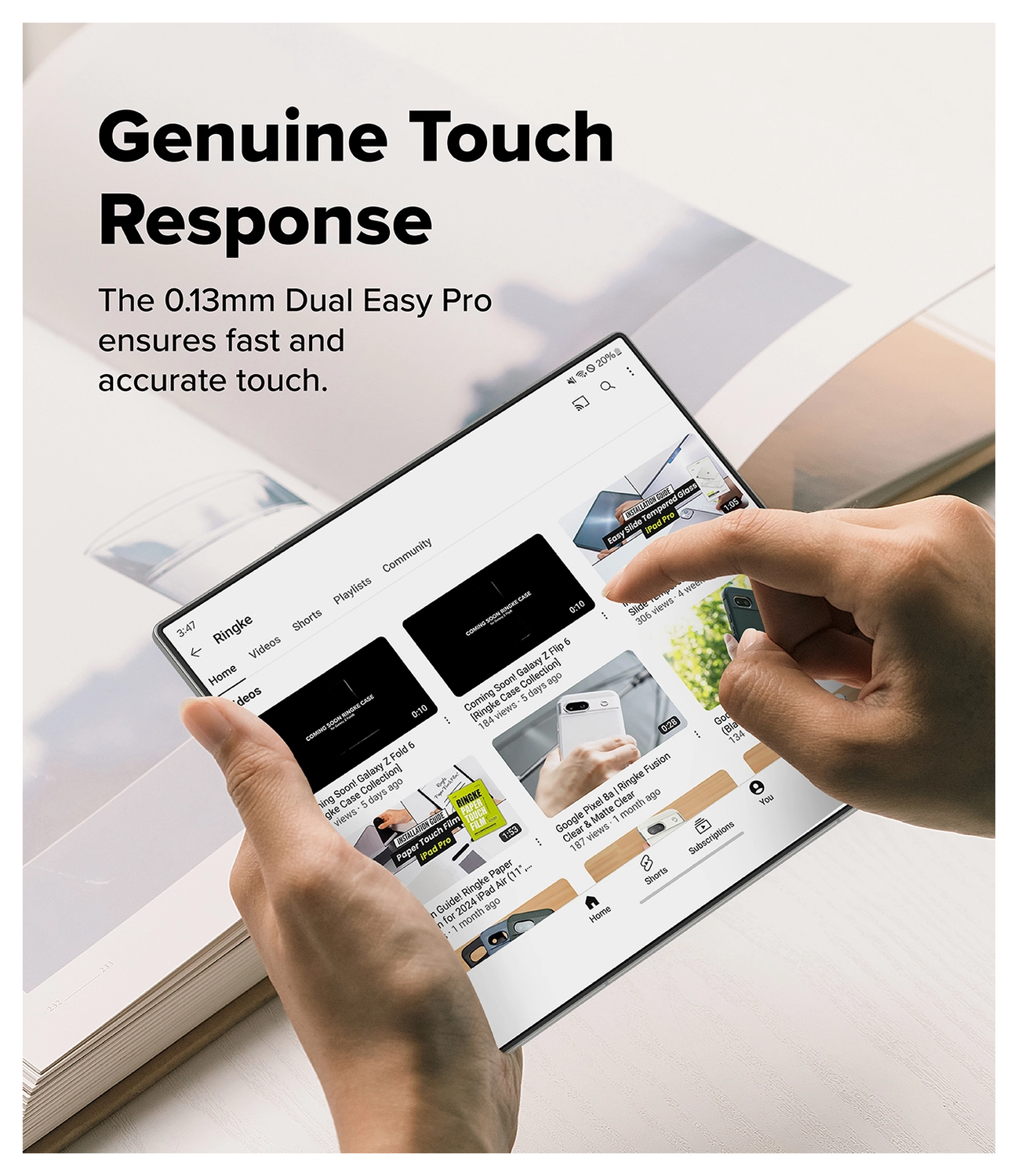 Ringke Dual Easy Pro Film Samsung Galaxy Z Fold 7 Screen Protector Jig 2-Pack afbeelding 7