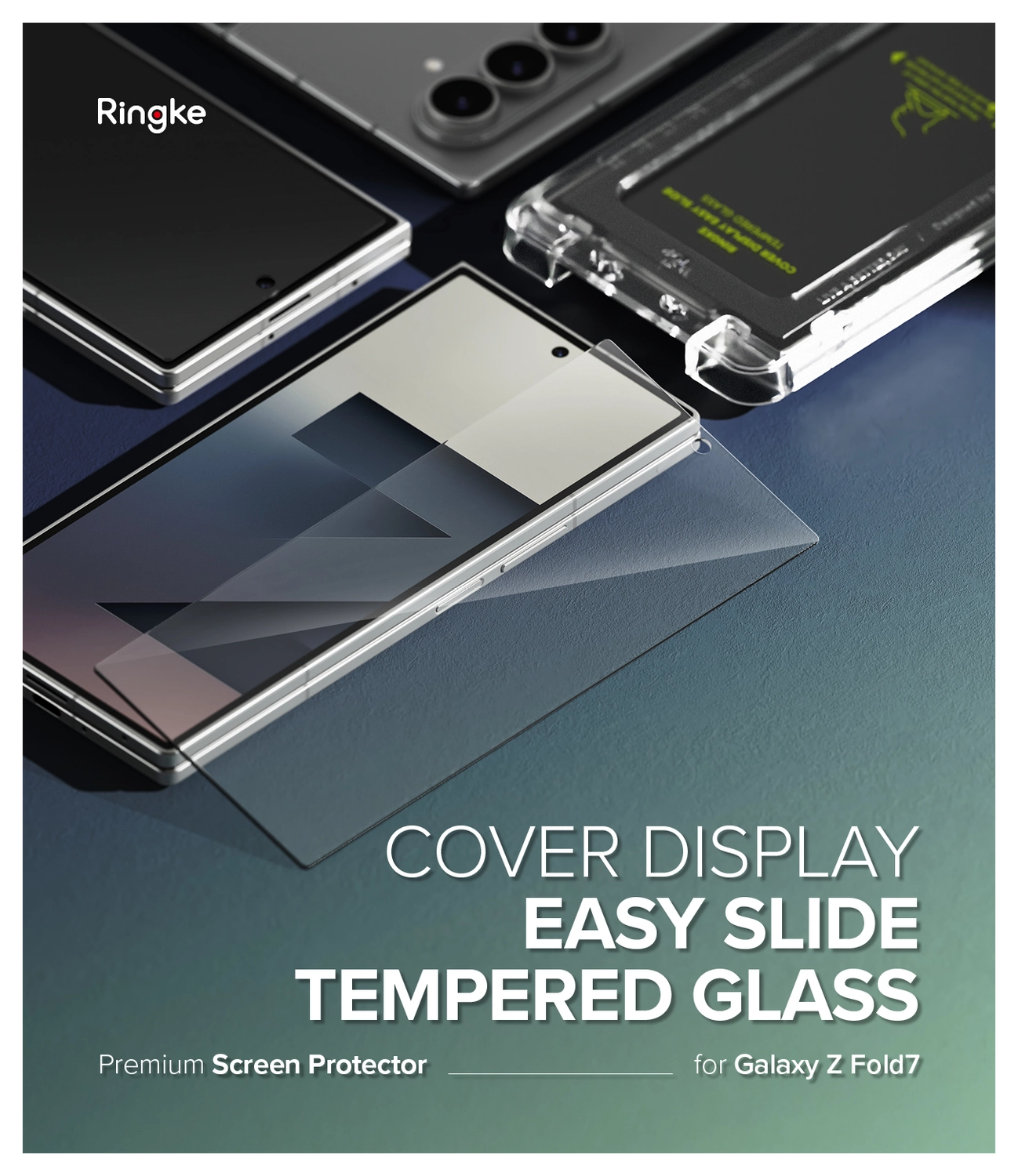 Ringke Cover Display Easy Slide Samsung Z Fold 7 Screen Protector met Jig 2-Pack afbeelding 16