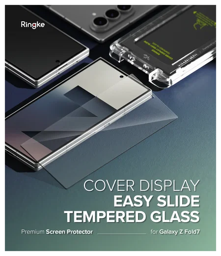 Ringke Cover Display Easy Slide Samsung Z Fold 7 Screen Protector met Jig 2-Pack afbeelding 16