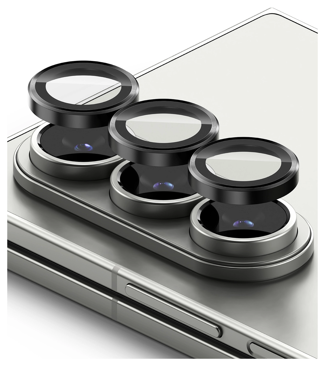 Ringke Frame Glass Samsung Galaxy Z Fold 7 Camera Protector Zwart (2-Pack) afbeelding 13