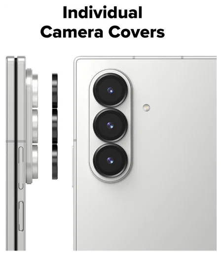 Ringke Frame Glass Samsung Galaxy Z Fold 7 Camera Protector Zwart (2-Pack) afbeelding 6