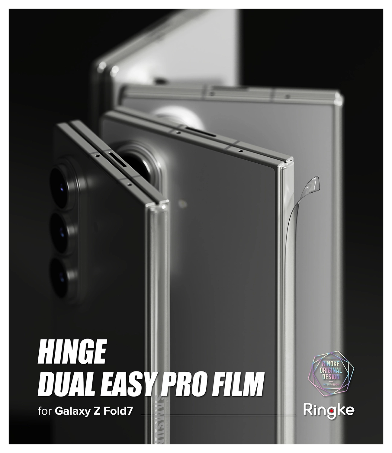 Ringke Hinge Dual Easy Pro Film Samsung Galaxy Z Fold 7 Hinge Protector (2-Pack) afbeelding 9