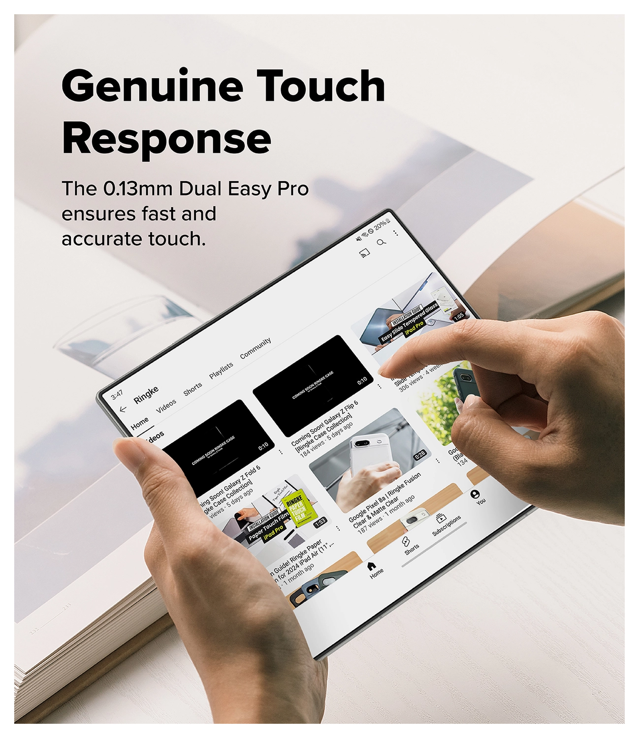 Ringke Samsung Galaxy Z Fold 7 3-in-1 Protector Set Display/Voorkant/Hinge afbeelding 10