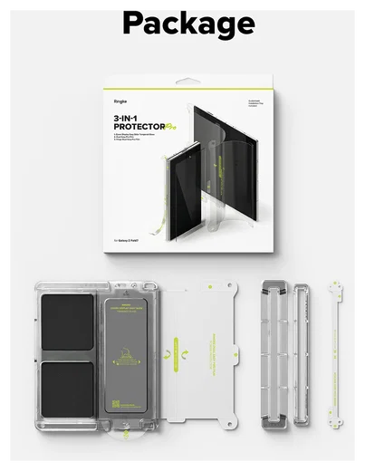 Ringke Samsung Galaxy Z Fold 7 3-in-1 Protector Set Display/Voorkant/Hinge afbeelding 20