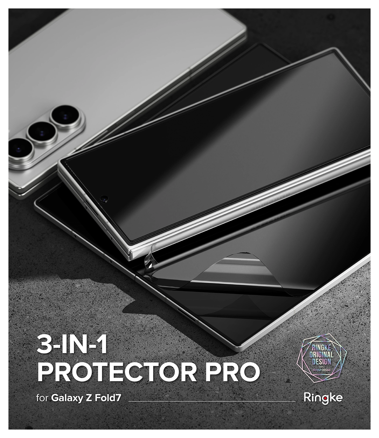 Ringke Samsung Galaxy Z Fold 7 3-in-1 Protector Set Display/Voorkant/Hinge afbeelding 21