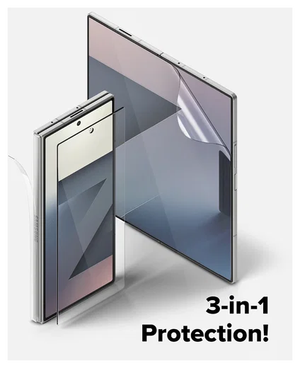 Ringke Samsung Galaxy Z Fold 7 3-in-1 Protector Set Display/Voorkant/Hinge afbeelding 8