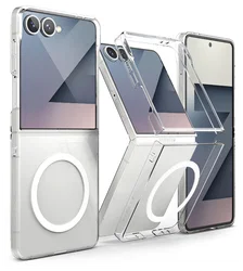 Ringke Slim Magnetic Samsung Galaxy Z Flip 7 Hoesje MagSafe Transparant afbeelding