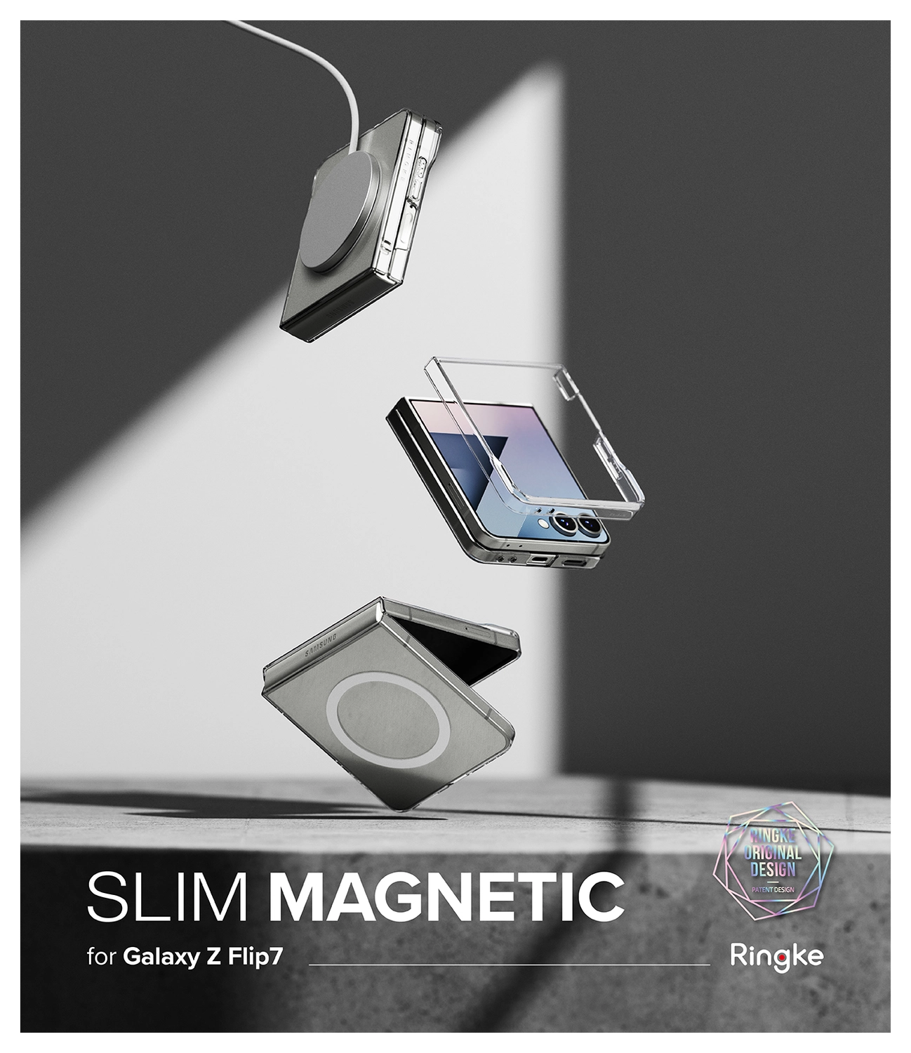 Ringke Slim Magnetic Samsung Galaxy Z Flip 7 Hoesje MagSafe Transparant afbeelding 11