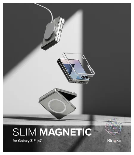 Ringke Slim Magnetic Samsung Galaxy Z Flip 7 Hoesje MagSafe Transparant afbeelding 11