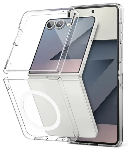 Ringke Slim Magnetic Samsung Galaxy Z Flip 7 Hoesje MagSafe Transparant afbeelding 12