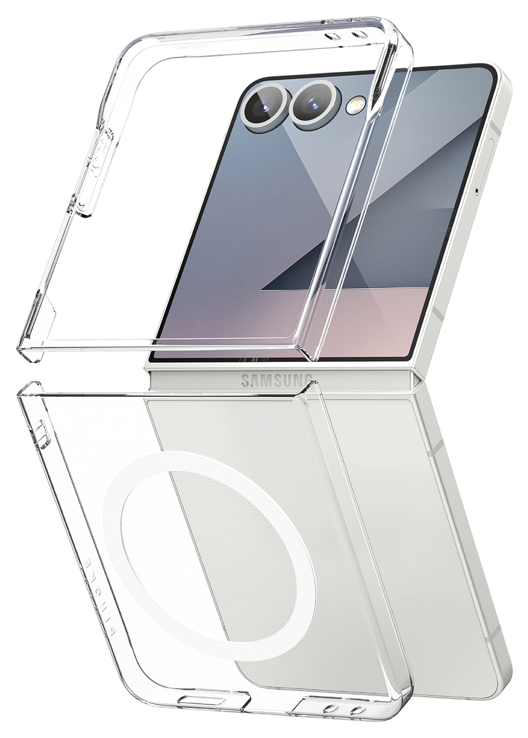 Ringke Slim Magnetic Samsung Galaxy Z Flip 7 Hoesje MagSafe Transparant afbeelding 2