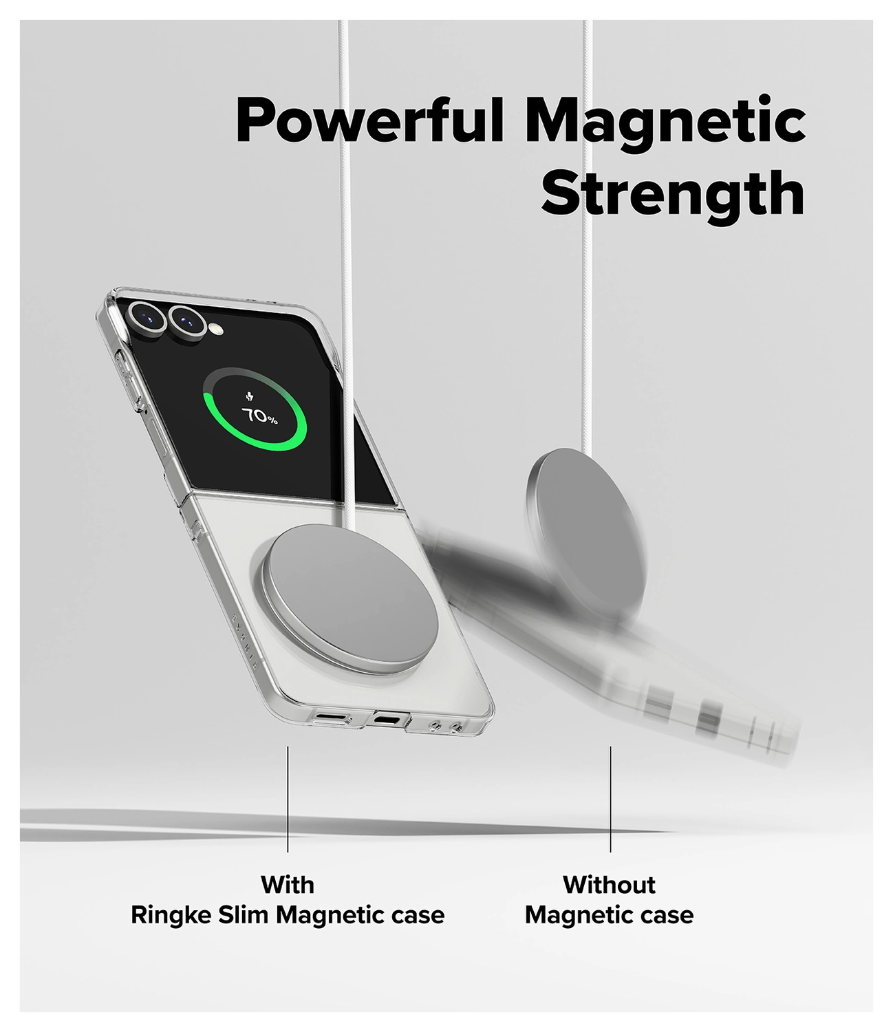 Ringke Slim Magnetic Samsung Galaxy Z Flip 7 Hoesje MagSafe Transparant afbeelding 4