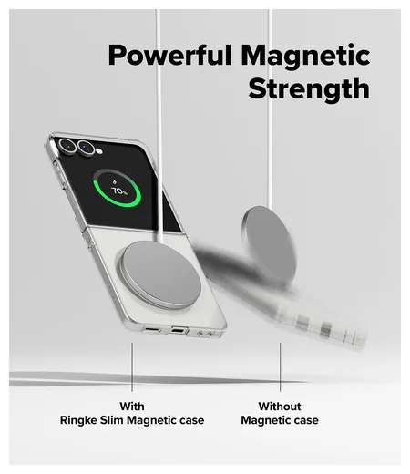 Ringke Slim Magnetic Samsung Galaxy Z Flip 7 Hoesje MagSafe Transparant afbeelding 4