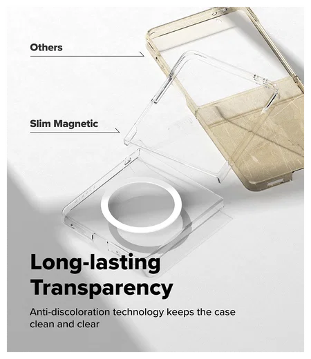Ringke Slim Magnetic Samsung Galaxy Z Flip 7 Hoesje MagSafe Transparant afbeelding 5