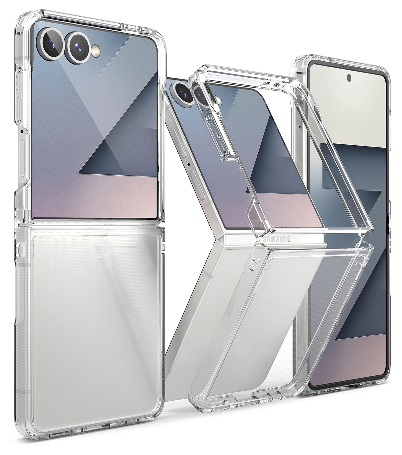 Ringke Fusion Samsung Galaxy Z Flip 7 Hoesje Back Cover Transparant afbeelding 1
