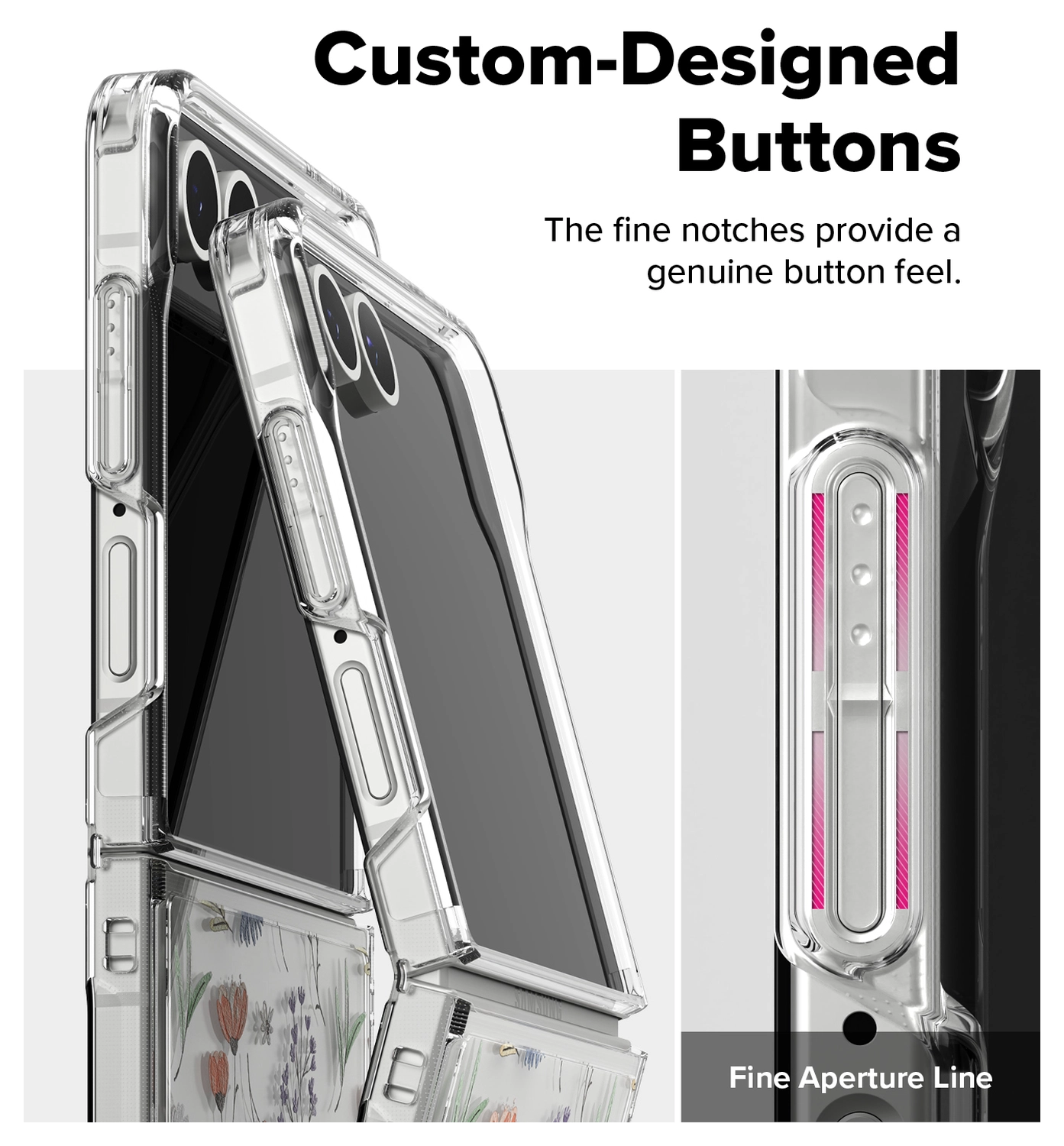 Ringke Fusion Design Samsung Galaxy Z Flip 7 Hoesje Back Cover Dry Flowers afbeelding 12