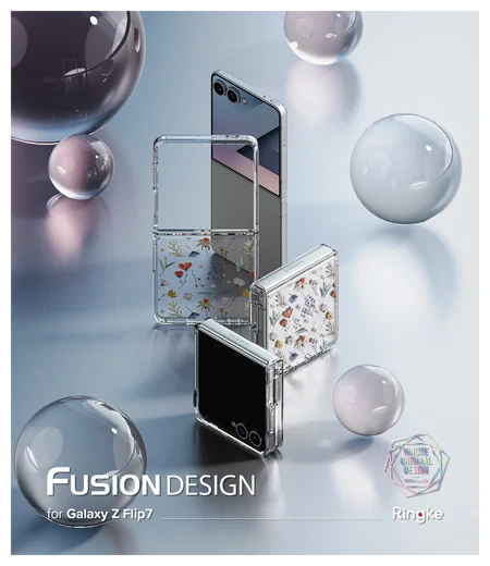 Ringke Fusion Design Samsung Galaxy Z Flip 7 Hoesje Back Cover Dry Flowers afbeelding 13