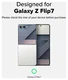 Ringke Fusion Design Samsung Galaxy Z Flip 7 Hoesje Back Cover Dry Flowers afbeelding 3