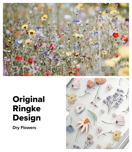Ringke Fusion Design Samsung Galaxy Z Flip 7 Hoesje Back Cover Dry Flowers afbeelding 5