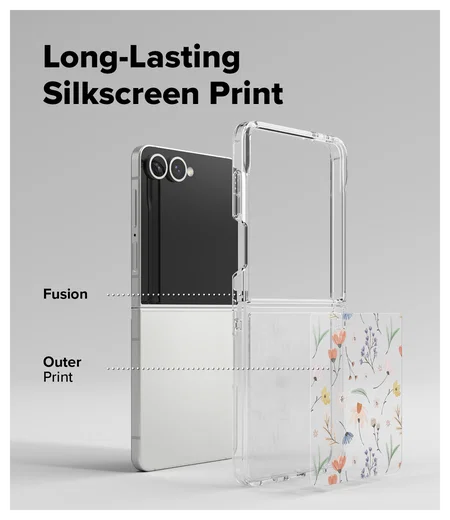 Ringke Fusion Design Samsung Galaxy Z Flip 7 Hoesje Back Cover Dry Flowers afbeelding 7