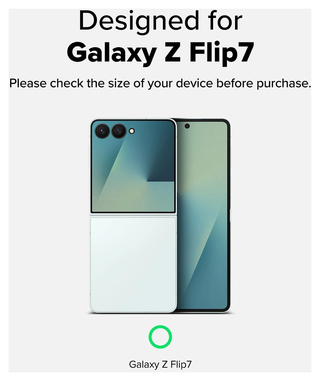 Ringke Onyx Samsung Galaxy Z Flip 7 Hoesje Flexibel TPU Back Cover Zwart afbeelding 2