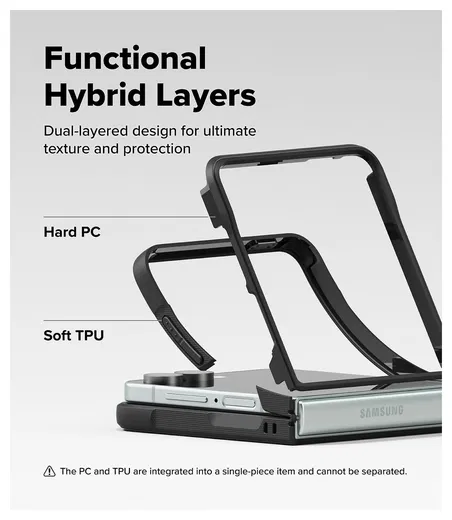 Ringke Onyx Samsung Galaxy Z Flip 7 Hoesje Flexibel TPU Back Cover Zwart afbeelding 8