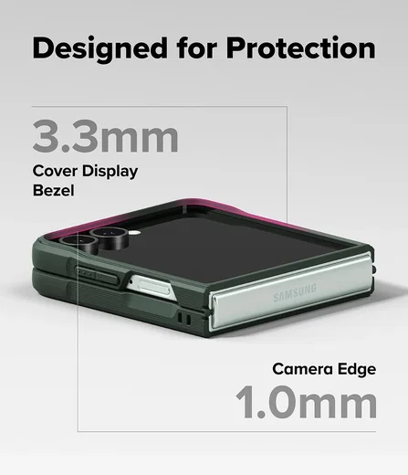 Ringke Onyx Samsung Galaxy Z Flip 7 Hoesje Flexibel TPU Back Cover Groen afbeelding 4