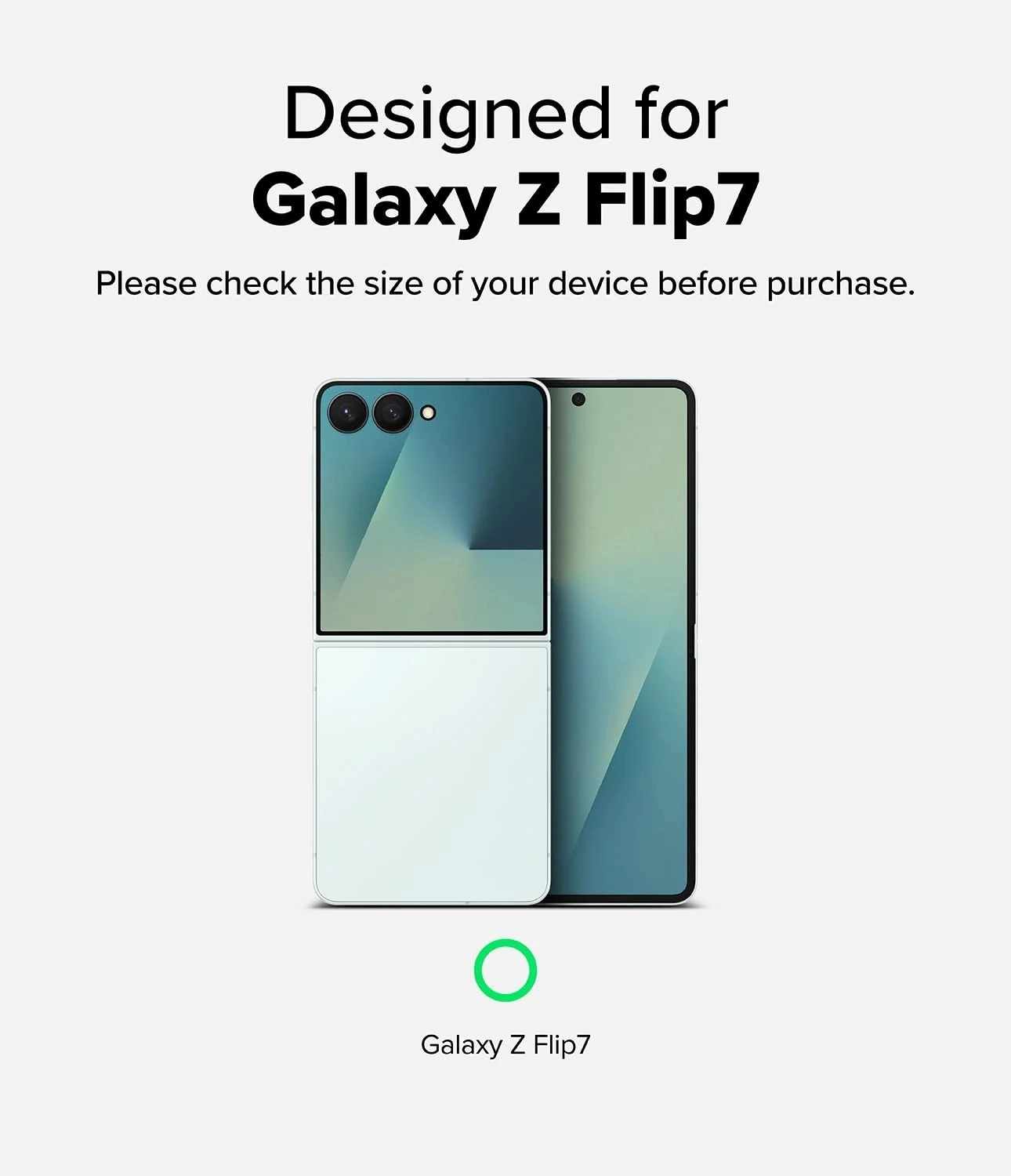 Ringke Onyx Samsung Galaxy Z Flip 7 Hoesje Flexibel TPU Back Cover Groen afbeelding 2