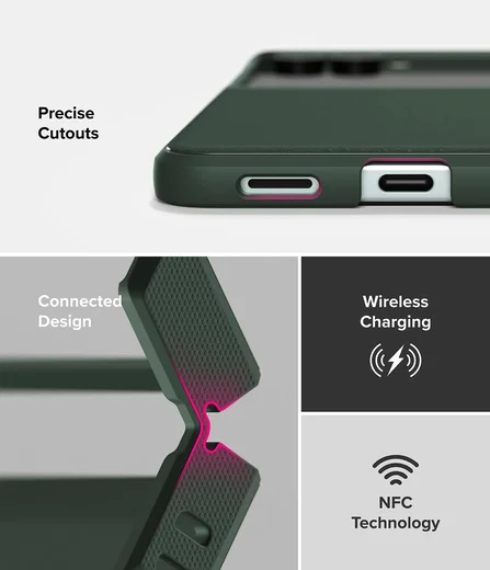 Ringke Onyx Samsung Galaxy Z Flip 7 Hoesje Flexibel TPU Back Cover Groen afbeelding 7