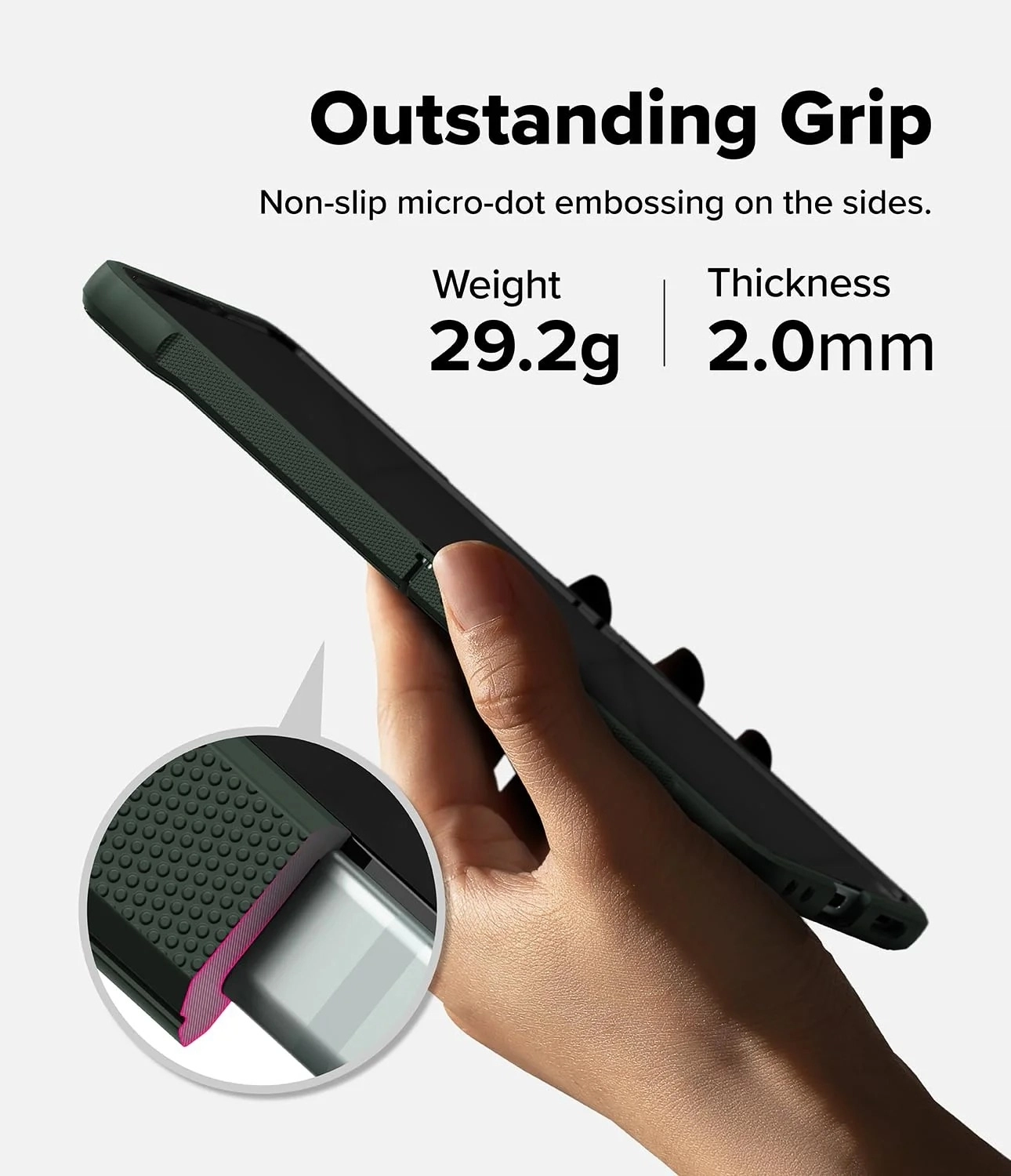 Ringke Onyx Samsung Galaxy Z Flip 7 Hoesje Flexibel TPU Back Cover Groen afbeelding 3