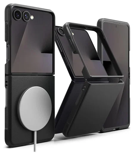 Ringke Onyx Magnetic Samsung Galaxy Z Flip 7 Hoesje MagSafe Zwart afbeelding 1