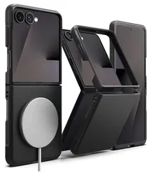 Ringke Onyx Magnetic Samsung Galaxy Z Flip 7 Hoesje MagSafe Zwart afbeelding