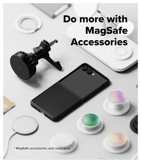 Ringke Onyx Magnetic Samsung Galaxy Z Flip 7 Hoesje MagSafe Zwart afbeelding 3